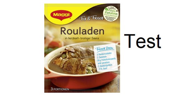 Maggi Rouladen Fix & Frisch