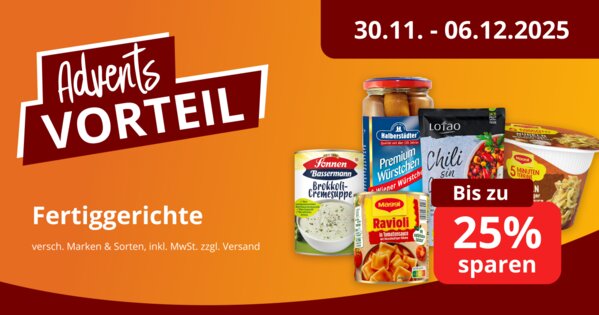 Adventskracher - Fertiggerichte