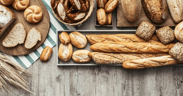 Baguette, Laugenstangen, Brotsorten und Brötchen