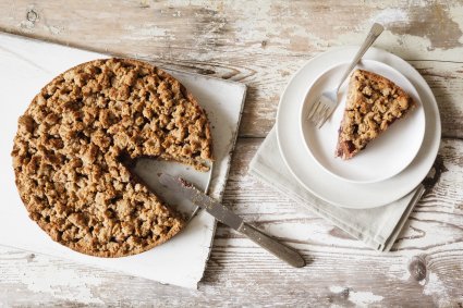 Kuchen mit wenig Zucker