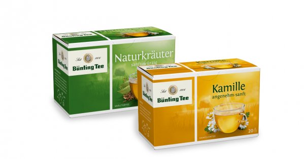 Naturkrauter und Kamillen Tee