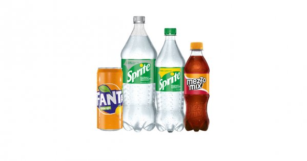 Coca- Cola Sprite; Mezzo mix  und Fanta