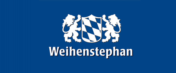 Molkerei Weihenstephan Logo weiß blau