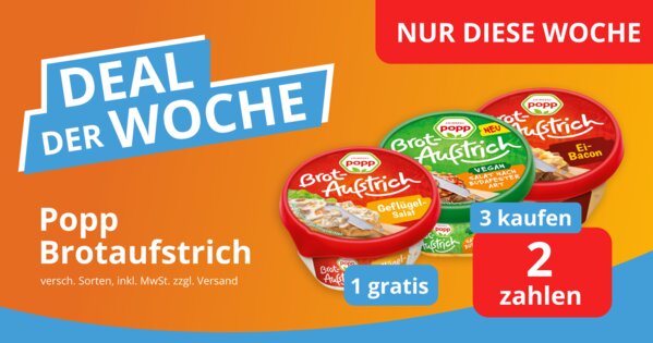 Deal der Woche - Pott Brotaufstriche im Angebot