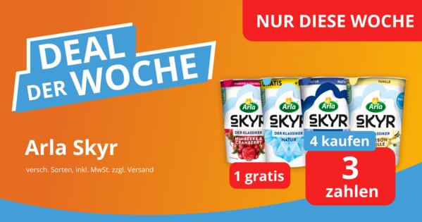Deal der Woche Arla Skyr 4für3