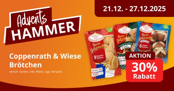 Adventsangebot C&W Tiefkühl Brötchen