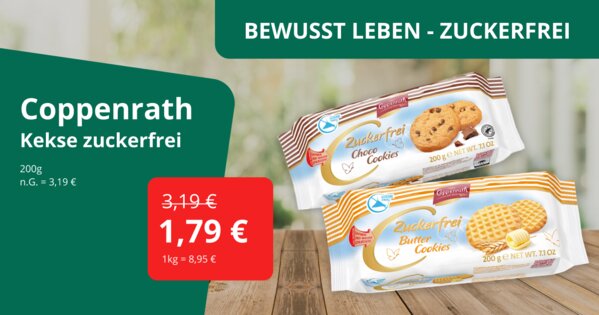 Bewusst Leben Zuckerfrei - Coppenrath Kekse