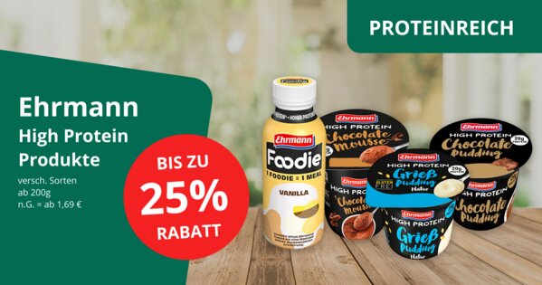 Ernähren Thema "Proteinreich" - Ehrmann High Protein