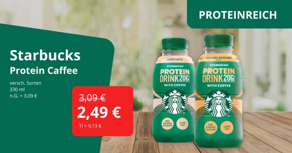 Ernähren Thema "Proteinreich" - Starbucks Protein Caffee
