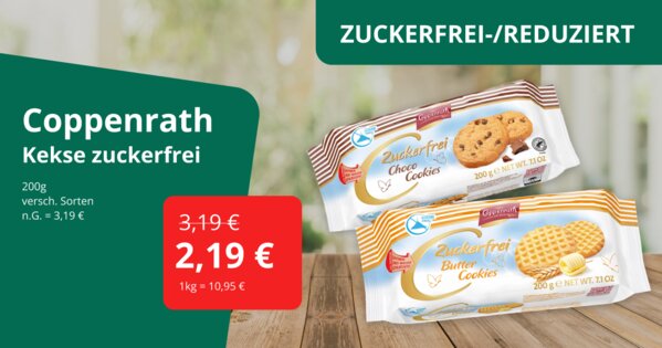 Zuckerfrei-/reduziert - Coppenrath Kekse