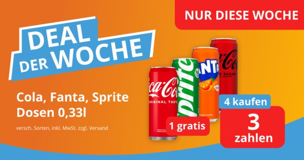 Deal Der Woche - Coca Cola Getränkedosen