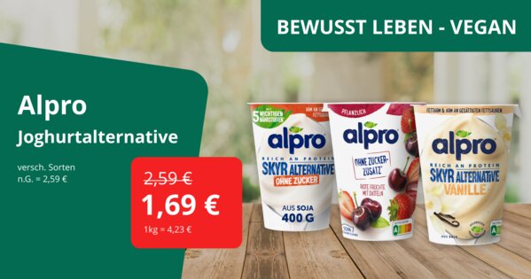 Bewusst Leben Angebote: Vegan - Alpro