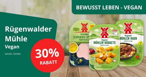 Bewusst Leben Angebote: Vegan - Rügenwalder 
