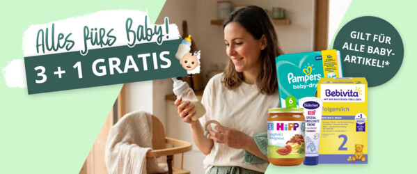 Alles fürs Baby - 3+1-Aktion
