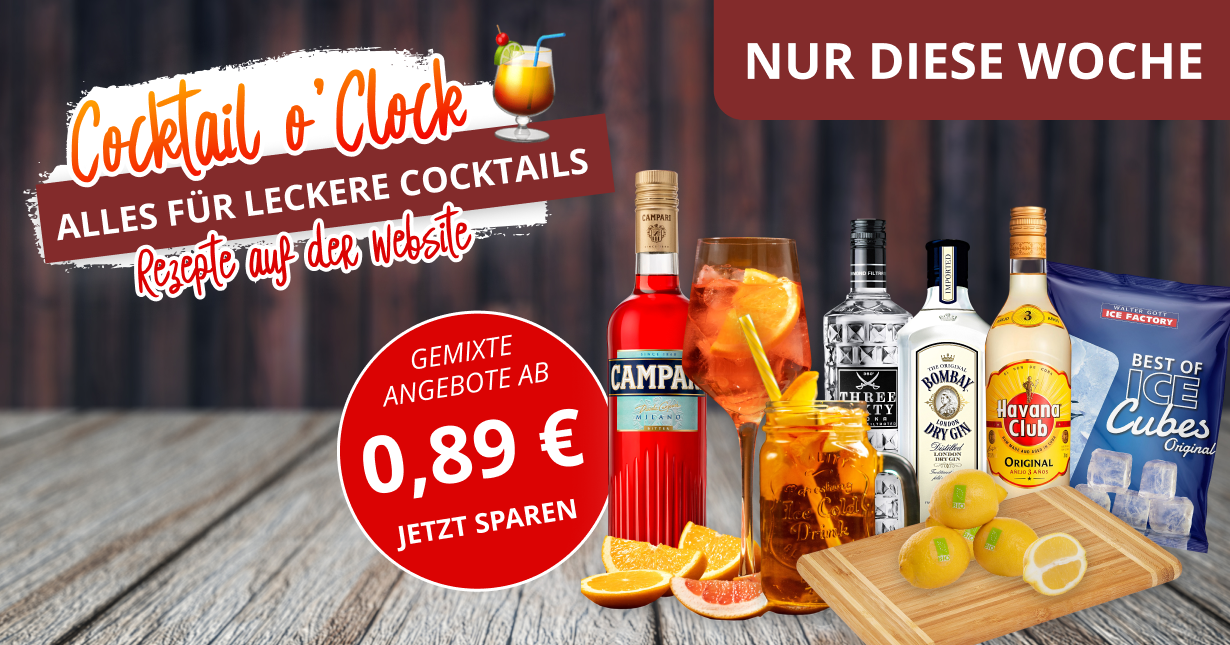 Cocktail Angebote + Rezepte