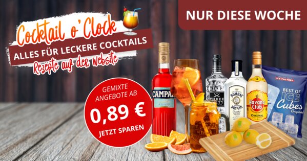 Cocktail Angebote + Rezepte