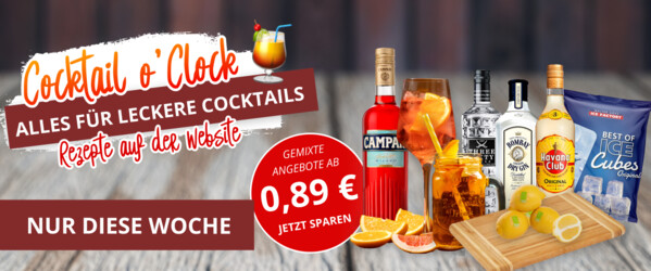 Cocktail Aktion + Rezepte