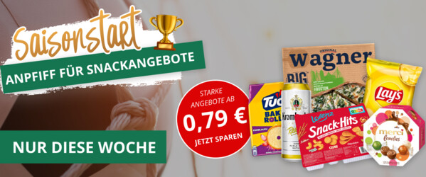 Fussballfieber - Jetzt Snack Angebote sichern