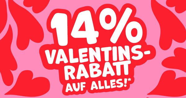 14% Valentinstags-Rabatt - Jetzt sparen