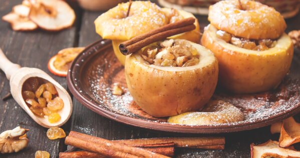 Dessert, Weihnachtsapfel mit Rosinien